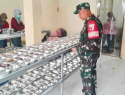 Babinsa Koramil Dander Bojonegoro Monitoring Pelaksanaan Program MBG diwilayah Binaan